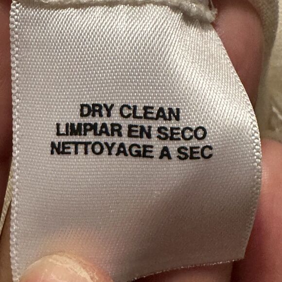 JONES NEW YORK Women 18W Blouse Linen Button Front Cream Lagenlook New - Picture 4 of 7